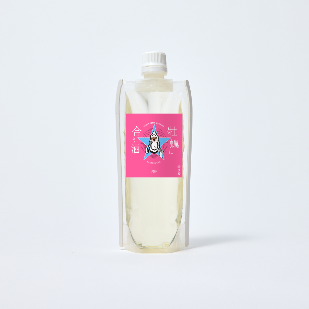 酔いどれポチポチ　 牡蠣に合う酒 泥酔 広島県 柄酒造 16度 180ml | ぽち酒【1合パウチの