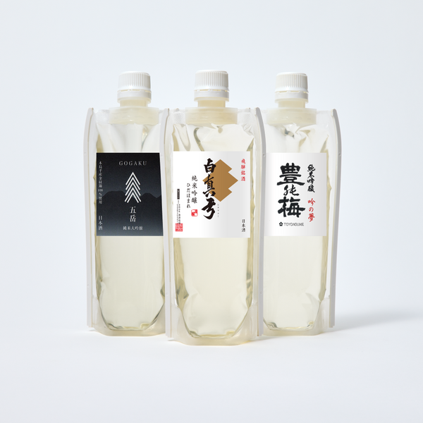 「華やか…!」日本酒3種飲み比べセット