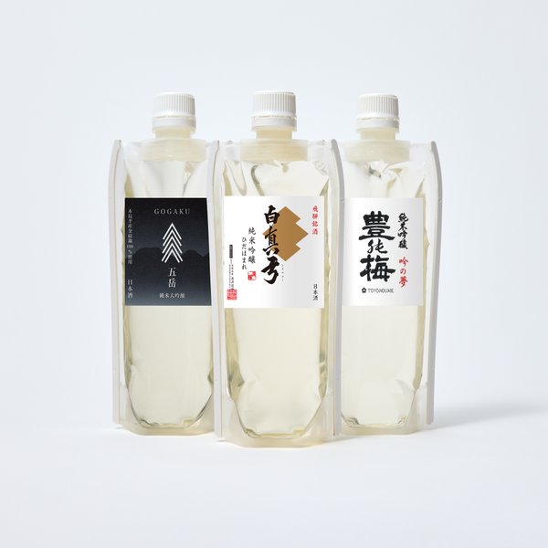 「華やか…！」日本酒3種飲み比べセット